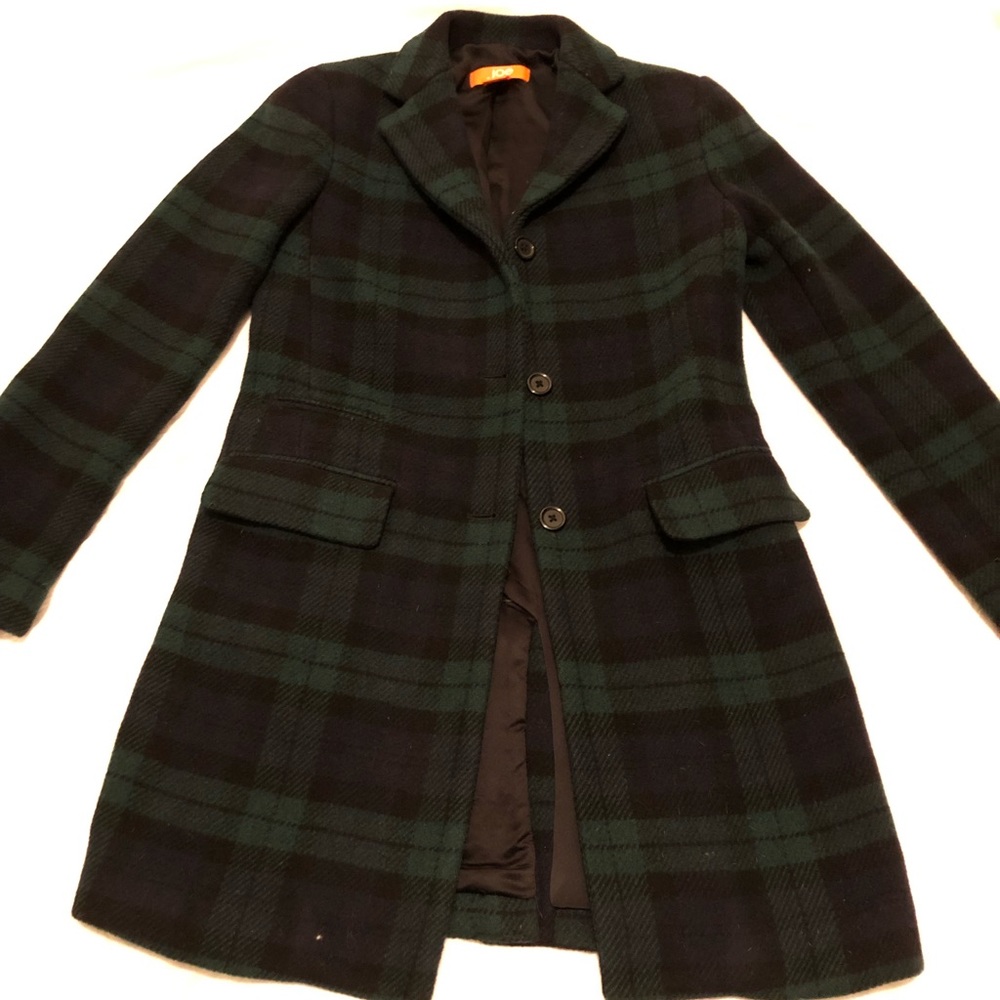 Woolen Plaid Coat 💙💚
